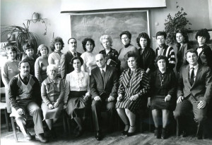 Колектив кафедри у 1975 р.